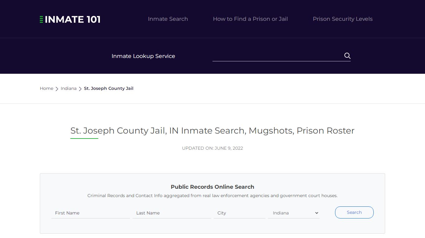 St. Joseph County Jail, IN Inmate Search, Mugshots, Prison Roster